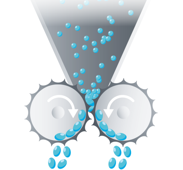 Image d’un processus de granulation.