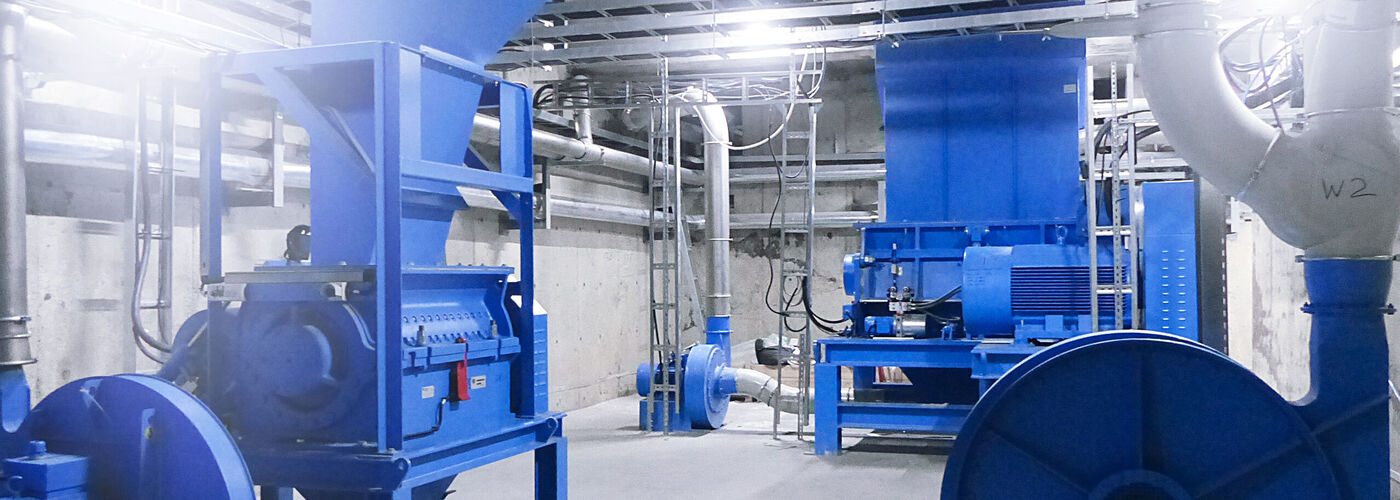 Installations pour l'industrie du recyclage