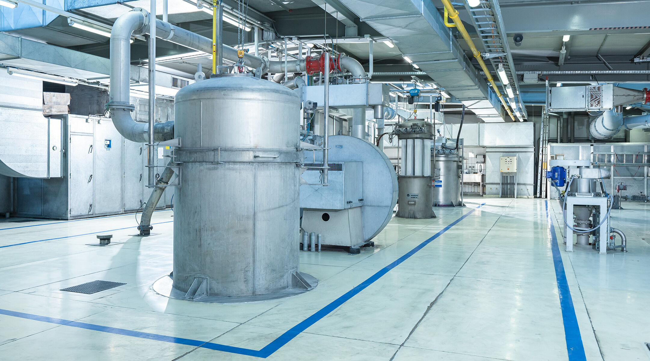 Centre d'essai pour les tests de produits chez Hosokawa Alpine à Augsbourg