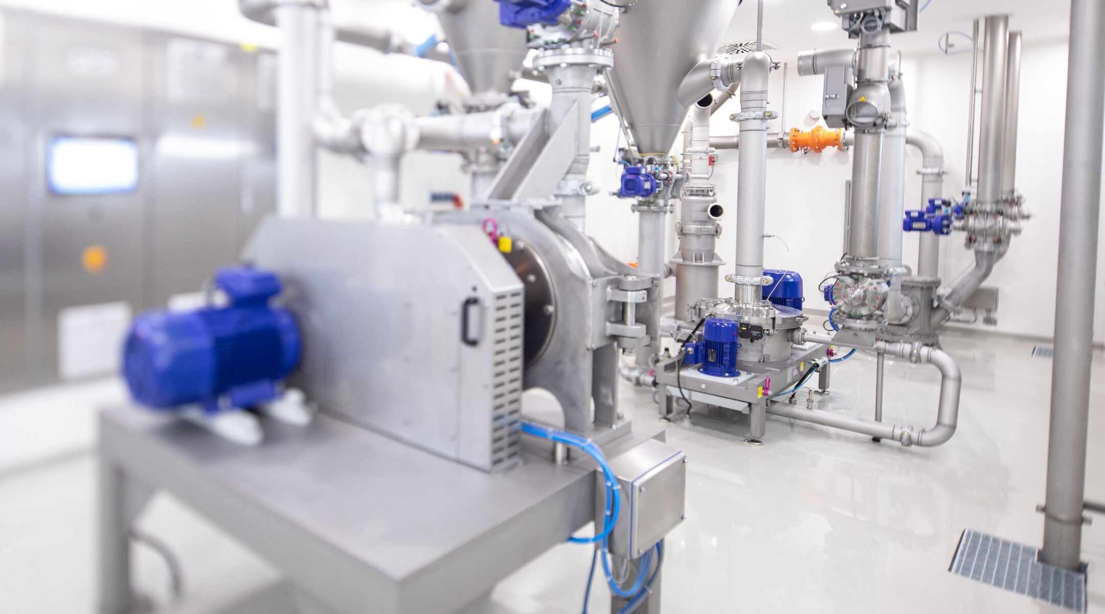 Installations pour l'industrie alimentaire dans une salle des machines